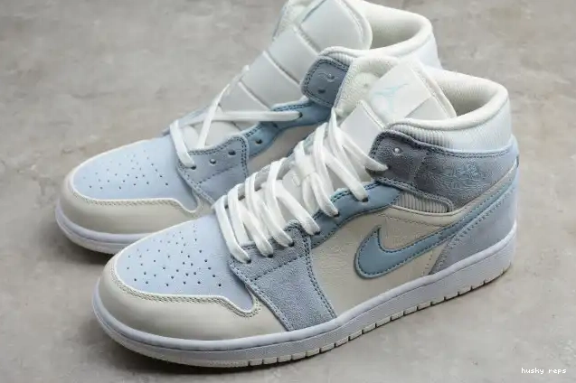 Rep Husky Blue DA4666-100 Mixed 1 Air Mid Textures Jordan 0528
